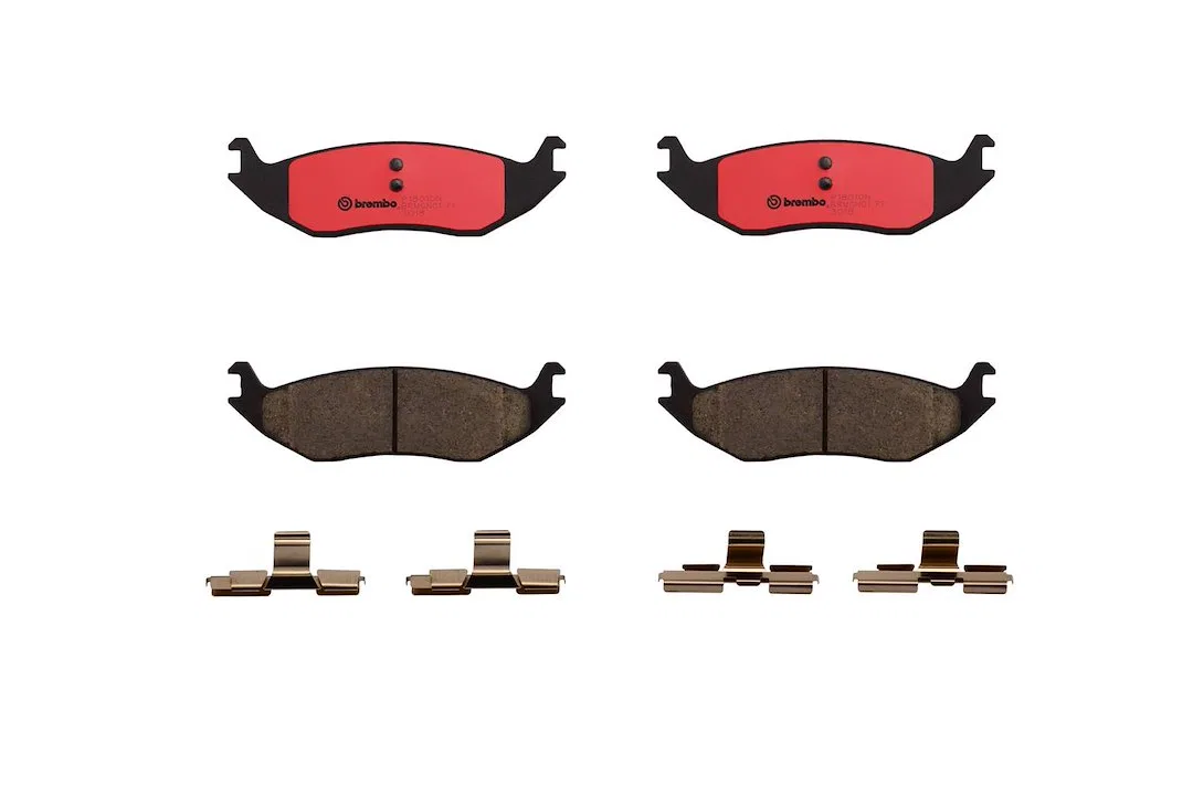 P18010N – BREMBO Brake Pad, FMSI Number D967-7867 Ceramic Set Of 4 With Hardware